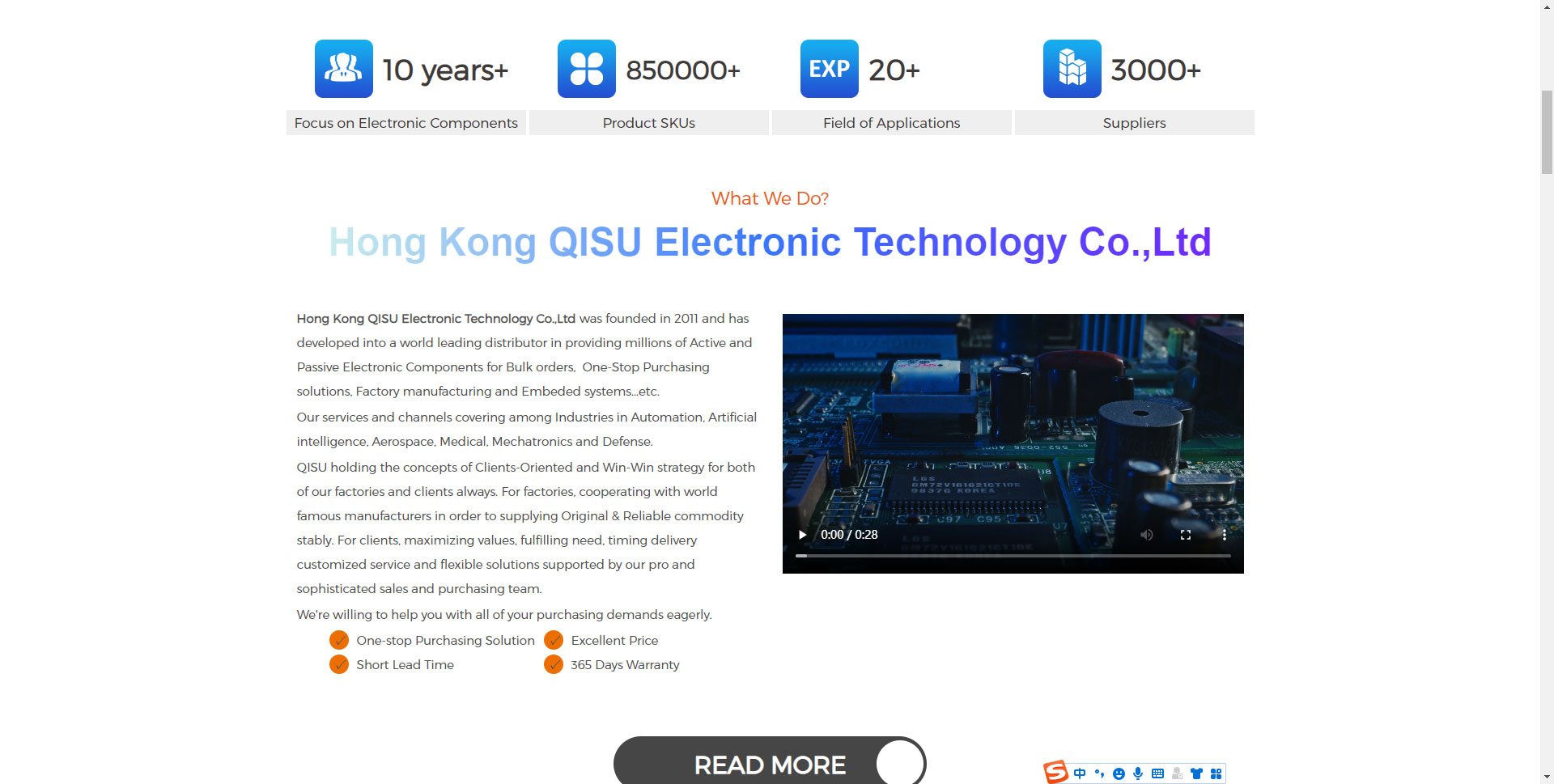 深圳外贸网站建设案例之电子元器件外贸网站建设